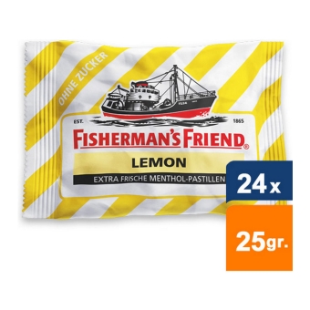 Fisherman's Friend - Lemon Sugar free - 24x25gr