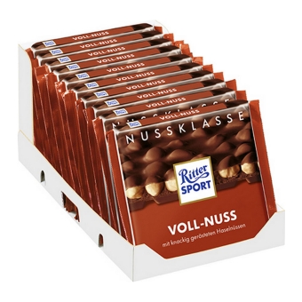 Ritter Sport - Whole Hazelnuts - 10x 100g