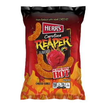Herr's - Carolina Reaper Cheese Curls - 12x 184g
