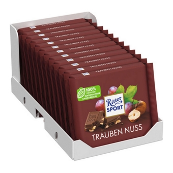 Ritter Sport - Raisins Hazelnuts - 12x 100g