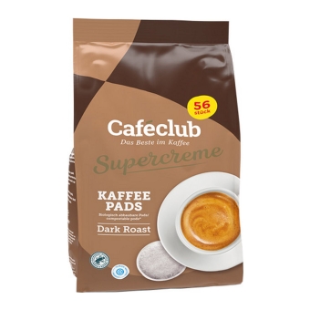 Caféclub - Supercreme Coffee Pads Dark Roast - 56 pads