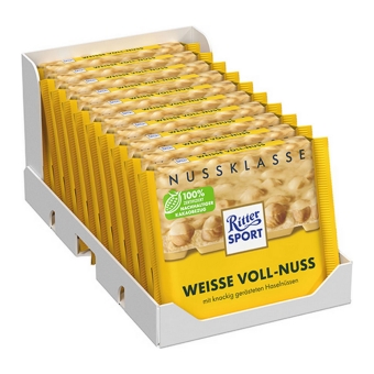 Ritter Sport - White Whole Hazelnuts - 10x 100g
