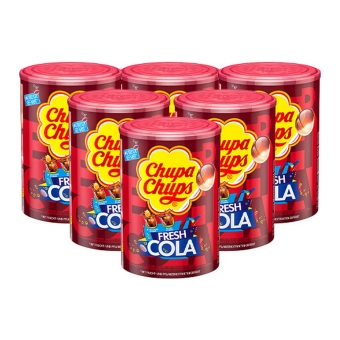 Chupa Chups - Lollipops Fresh Cola - 6x 100 pcs