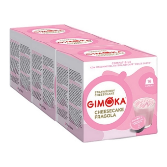 Gimoka - Cheesecake Fragola - 3x 16 Pods