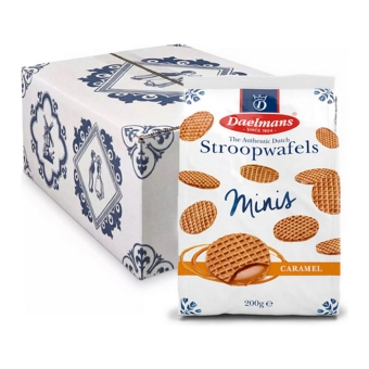 Daelmans - Mini Caramel Stroopwafels in bag - 12x 200g