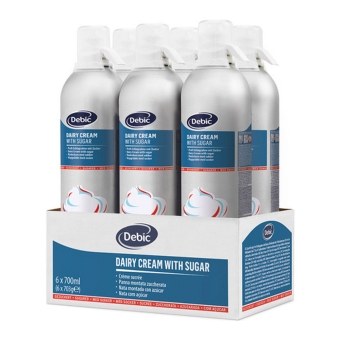 Debic - Dairy cream with sugar - 6x 700ml
