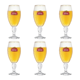 Stella Artois - Chalice Beer glass 250ml - Set of 6