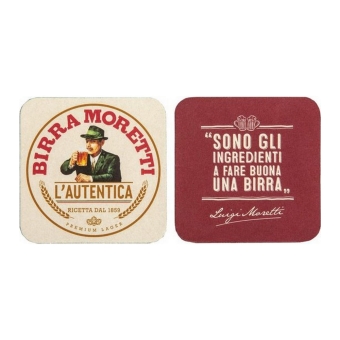 Birra Moretti - Beer Mats - 400 pcs. (4x 100 pcs.)