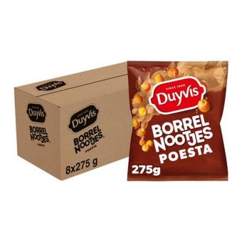 Duyvis - Borrelnootjes Poesta - 8x 275g