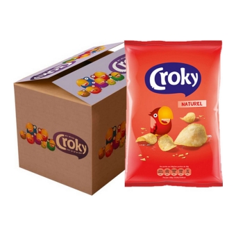 Croky - Natural Salted Chips - 12x 100g