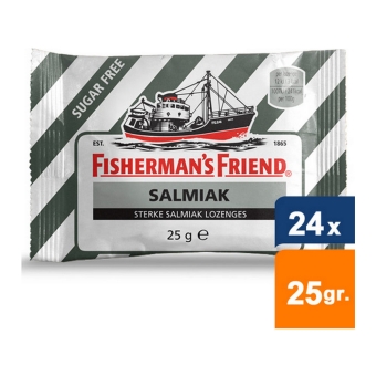Fisherman's Friend - Salmiak Sugar free - 24x25gr