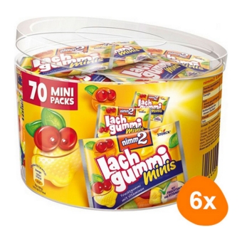 Nimm2 - Lachgummi Mini's - 6x 70 pcs
