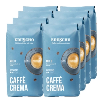 Eduscho - Caffè Crema Mild Beans - 8x 1kg