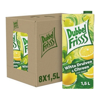Dubbelfrisss - White Grapes & Lemon - 8x 1,5ltr