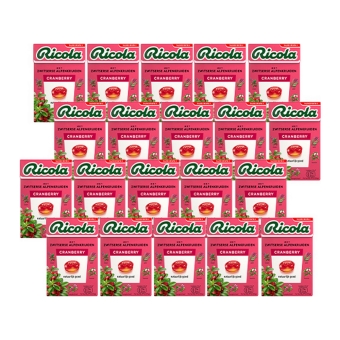 Ricola - Cranberry Sugerfree - 20x 50g