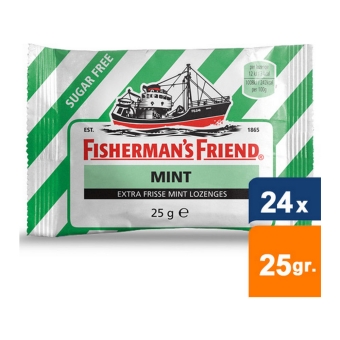 Fisherman's Friend - Mint Sugar free - 24x25gr