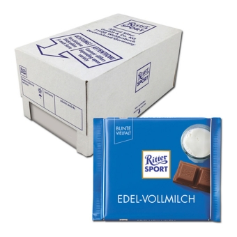 Ritter Sport - Fine Milk Chocolate - 12x 100g