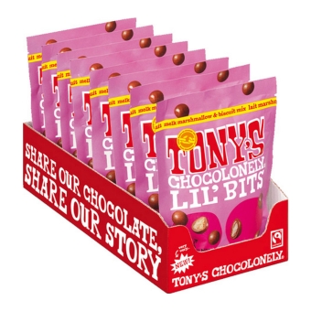 Tony's Chocolonely - Lil’Bits Milk marshmallow & biscuit mix - 8x 120g