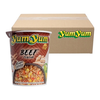 Yum Yum - Instant Noodles Beef - 12 Cups
