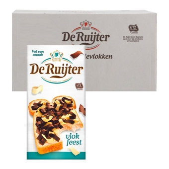 De Ruijter - Vlokfeest (Mixed chocolate flakes) - 14x 300g