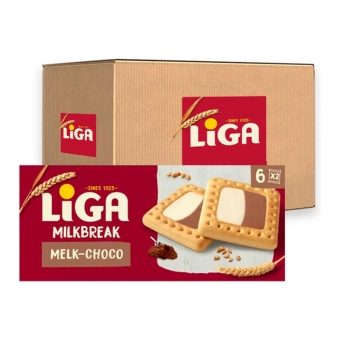 Liga - Milkbreak Duo Milk Choco - 12x 245g