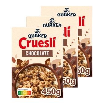 Quaker - Cruesli Chocolate - 3x 450g
