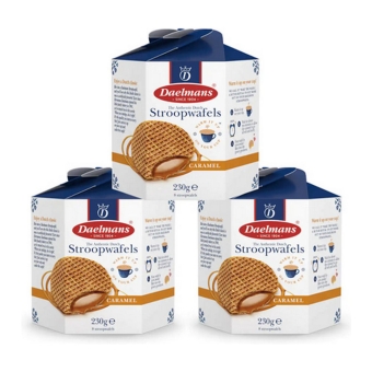 Daelmans - Caramel Stroopwafels in Hexa Tower - 3x 230g
