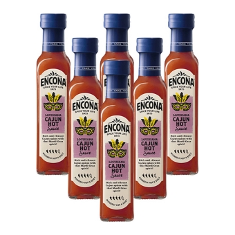 Encona - Louisiana Cajun Hot Sauce - 6x 142ml