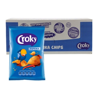 Croky - Bell Pepper (Paprika) Chips - 20 Minibags