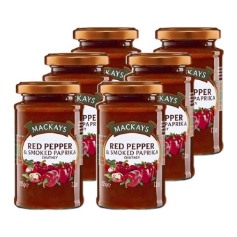 Mackays - Red Pepper & Smoked Paprika Chutney - 6x 205g
