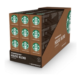 Starbucks - House Blend Medium Roast by Nespresso - 12x 10 Capsules