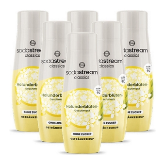 Sodastream - Elderflower Sugar Free Syrup - 6x 440ml