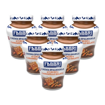 Fabbri - Cocoa and Salt Caramel Spread - 6x 200g