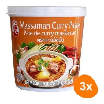 Cock Brand - Matsaman (Massaman) Curry Paste - 3x 400g