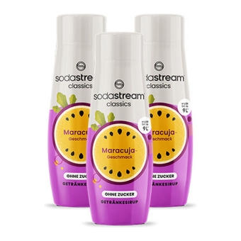 SodaStream - Passion fruit Sugar Free Syrup - 3x 440ml