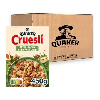 Quaker - Cruesli Apple & Raisin - 6x 450g