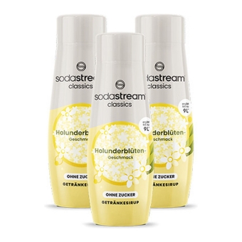 Sodastream - Elderflower Sugar Free Syrup - 3x 440ml