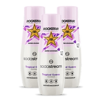 Sodastream - Rockstar Tropical Guava Zero Syrup - 3x 440ml