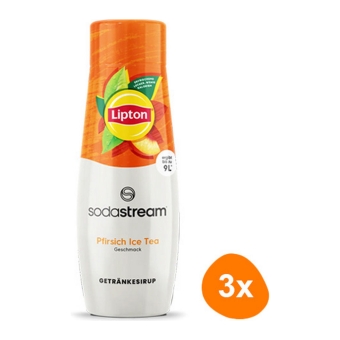 SodaStream - Lipton Ice Tea Peach Syrup - 3x 440ml