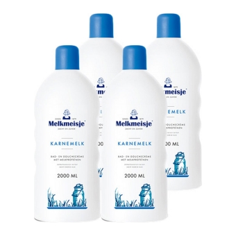 Melkmeisje - Bath & Shower Cream Buttermilk - 4x 2ltr