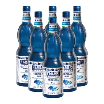 Fabbri - Mixybar Tropical Blue Syrup - 6x 1ltr