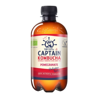 The Gutsy Captain - Kombucha Pomegranate - Organic - 12 x 400 ml