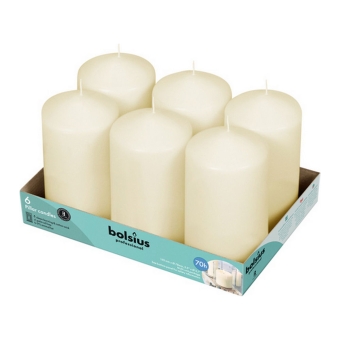 Bolsius - Pillar Candle 15/8 Ivory - 6 pieces