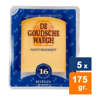 De Goudsche Waegh - Matured Cheese 48+ (Slices) - 5x 175gr