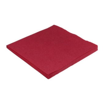 Servet - Bordeaux 2-laags 33x33cm 1/4 Vouw - 250 stuks