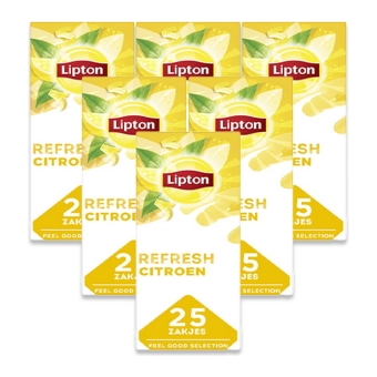 Lipton - Feel Good Selection Black Tea Lemon - 6x 25 Tea bags