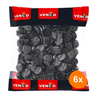 Venco - Licorice Coins - 6x 1kg