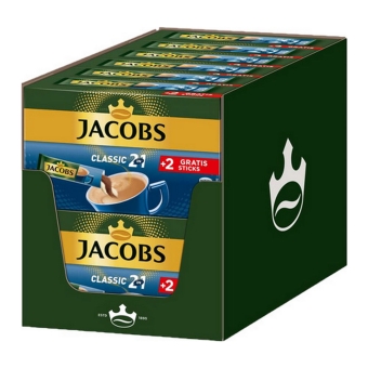 Jacobs - Classic 2in1 Sticks Instant Coffee - 12x 10 sticks