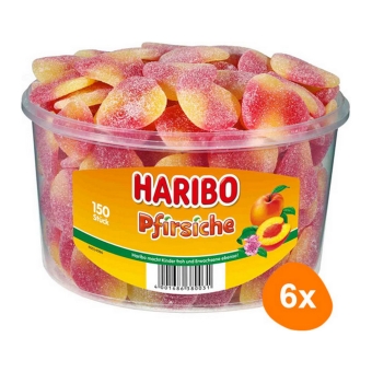 Haribo - Peaches - 6x 150 pcs