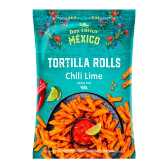 Don Enrico - Tortilla Rolls Chili Lime - 12 x 125 grams